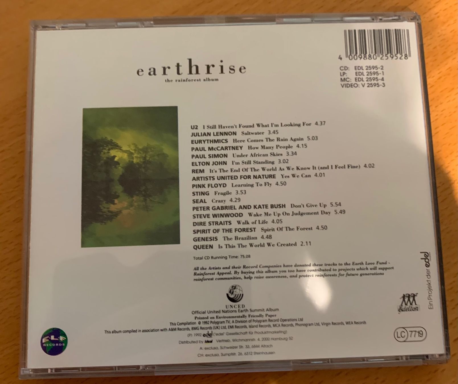 CD: earthrise - the rainforest album – Usato da Hombrechtikon venduto da Rosi1970 1