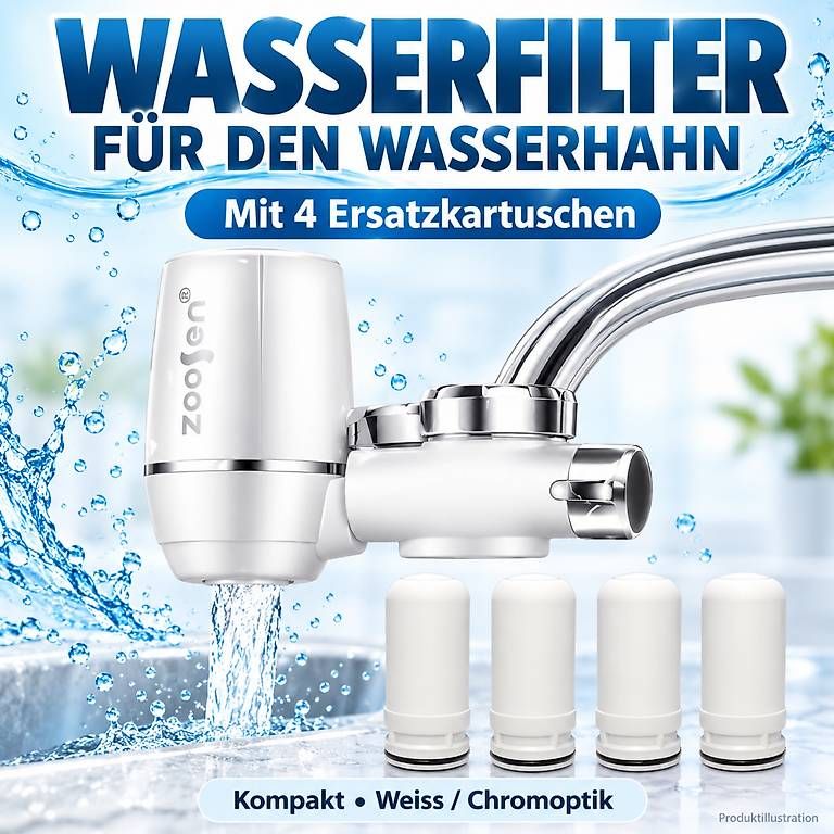 Sanitari: NEU: Wasserhahnfilter + 4 Ersatzkartuschen – Usato da Biel/Bienne venduto da Oyaroslav 2