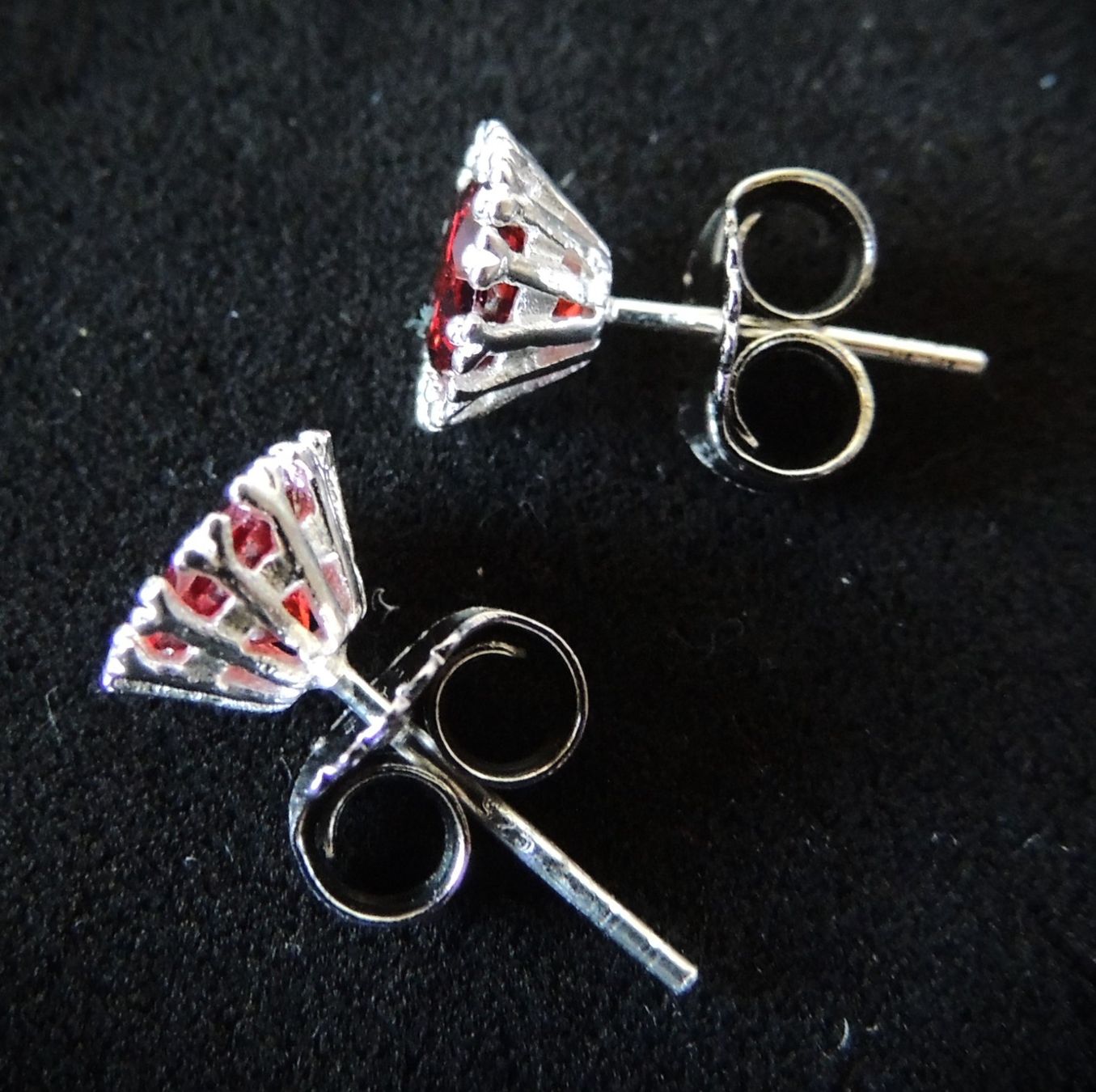 Orecchini pendenti & Orecchini a lobo: Silber 925 Ohrstecker mit Zirkonia 9 mm – Nuovo e nell'imballaggio originale da Waldenburg venduto da schaller707 3
