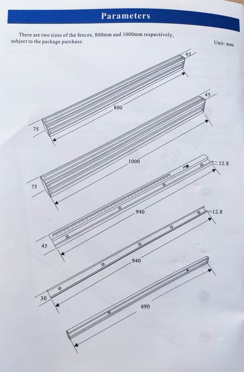 Alu-Gehrungsschiene Mit T-Nut - Für Tischsäge & CNC, 300-600 Mm Länge