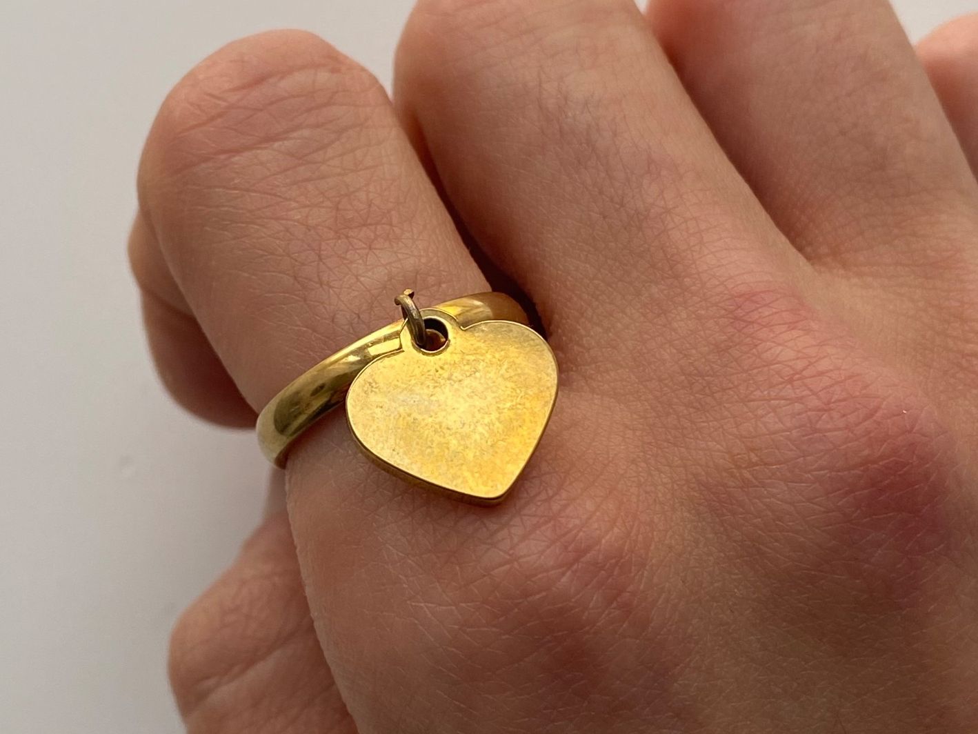 Anelli: 18KGP Goldene Herz Edelstahl Ring – Nuovo (secondo la descrizione) da Givisiez venduto da dor_xb9k 5