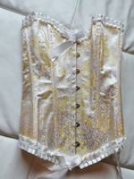 Corsage beige/gold/weiss *NEU* S