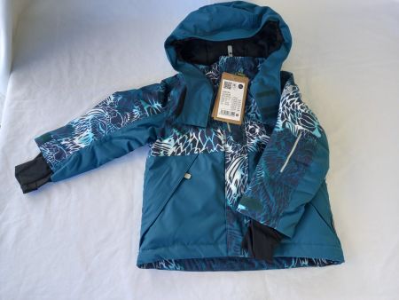 Reima Laanila Skijacke Gr.92 Petrol Weiss Schwarz Neu