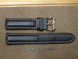 Uhrenband Leder Certina Schwarz 20mm