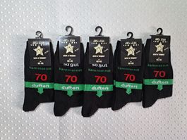 5x Socken Grösse 40-46 NEU "so gut kann man mit 70 duften"