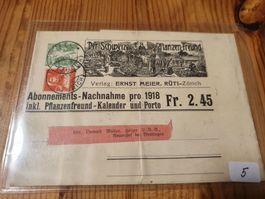 Der Schweizer Pflanzenfreund Ganzsache Wettingen