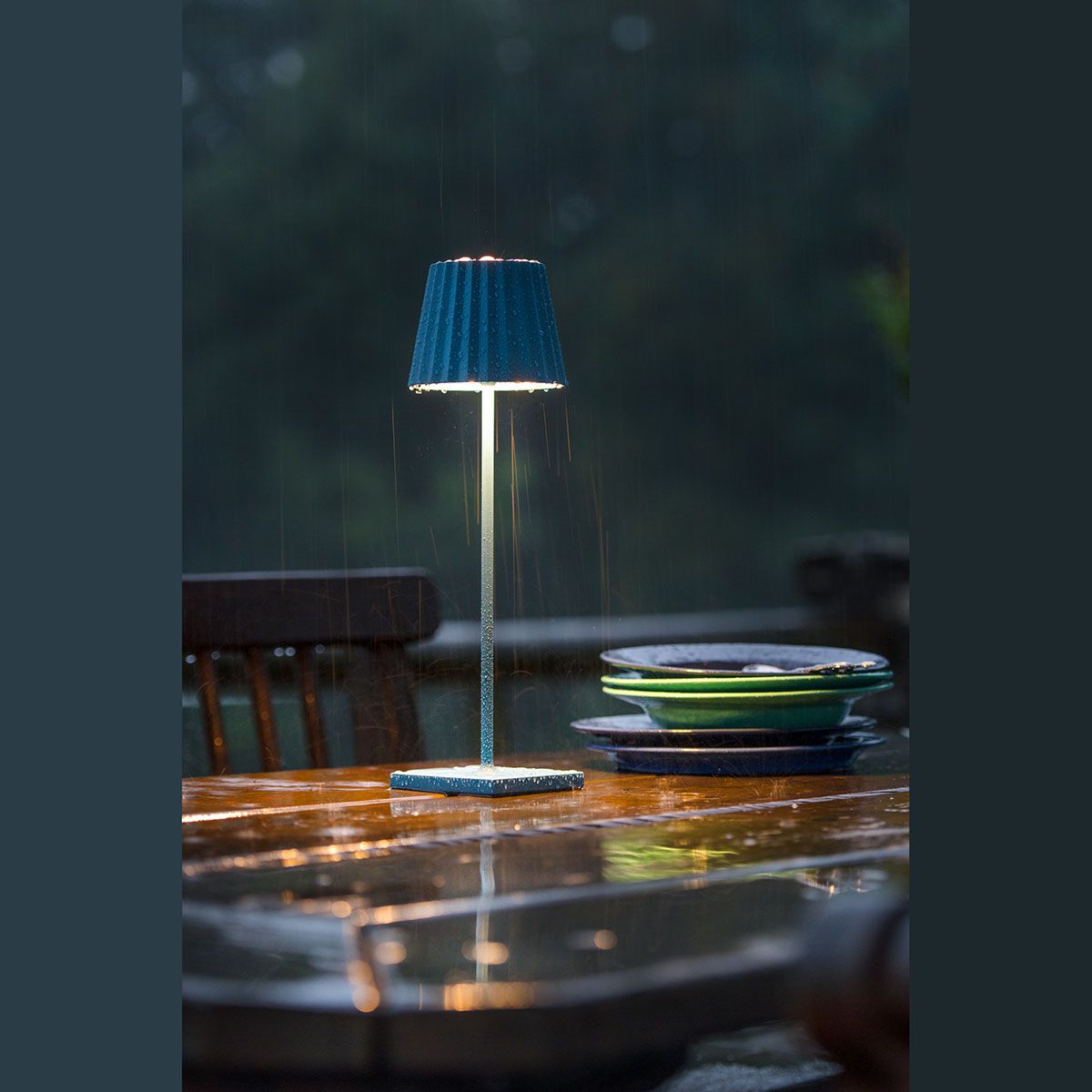 Lampade: LED Aussen Tischleuchte, Blau, IP54 – Nuovo (secondo la descrizione) da Kreuzlingen venduto da Smart-Light 3