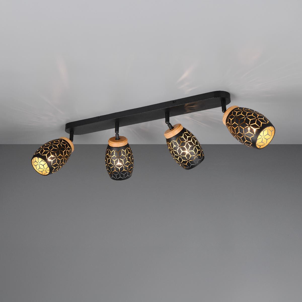 Lampen: 4er Strahler, Schwarz, 74 cm x 12 cm – Neu (gemäss Beschreibung) aus Kreuzlingen von Smart-Light