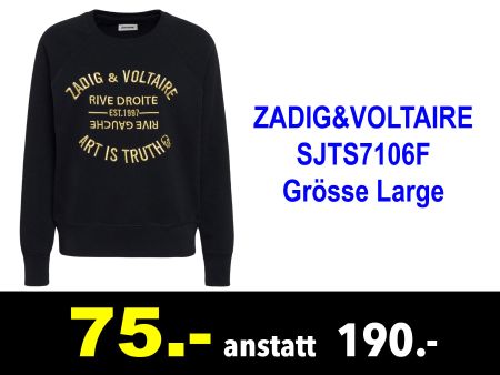🔴 Sweater ZADIG&VOLTAIRE Grösse Large /011C