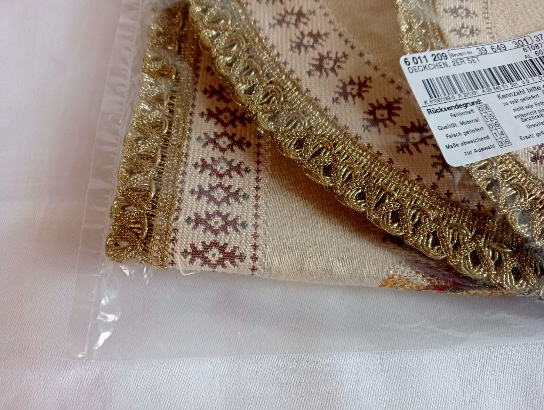 Altra biancheria da tavola: Neu & OVP  2er Set Vintage Deckchen-Set Läufer & Rund Borte – Nuovo e nell'imballaggio originale da Oberdorf BL venduto da Barocki888 5