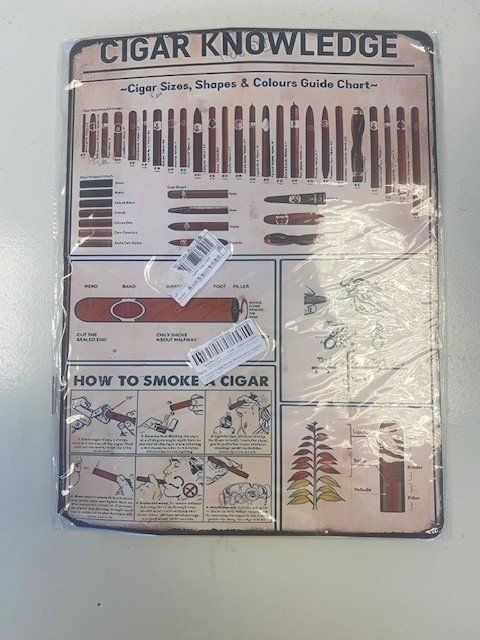 Schilder: Metallschild Cigar Knowledge Zigarren Guide – Neu (gemäss Beschreibung) aus Wängi von Bmo