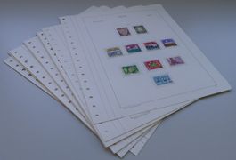 1976-1979, 20 Sätze ERSTTAGS-Vollstempel auf Albumseiten.