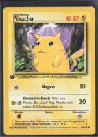 POKÉMON / Pikachu / Base Set 1st Edition / 1Fr.! 🇩🇪