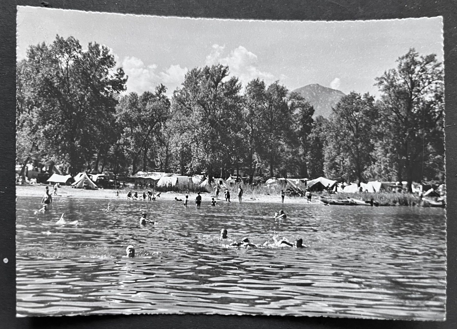 Cartoline postali: Ascona Campingplatz, ca. 1950 – Usato da Ostermundigen venduto da DaxKarten-75