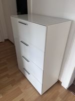 Weiss Schubladenschrank 4 Schubladen, modern