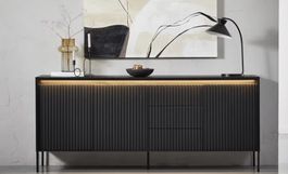 Sideboard schwarz mit Beleuchtung