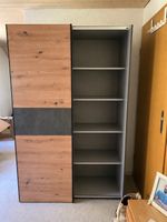 Schrank mit Schiebetüren Holz Beton Optik Breite 150cm