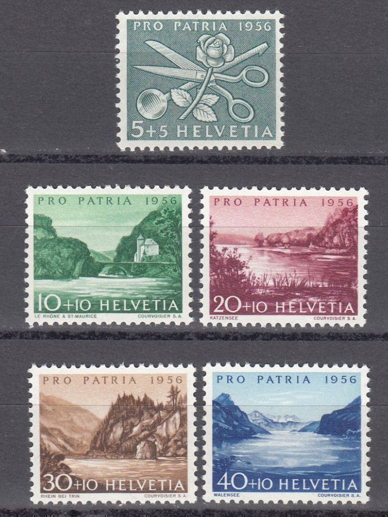 Tutti i francobolli: SBK B76 - B80 postfrisch – Usato da Bürglen TG venduto da StampGraf