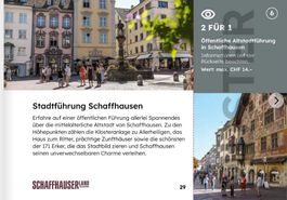 Gutschein Stadtführung Schaffhausen 2 für 1 Angebot