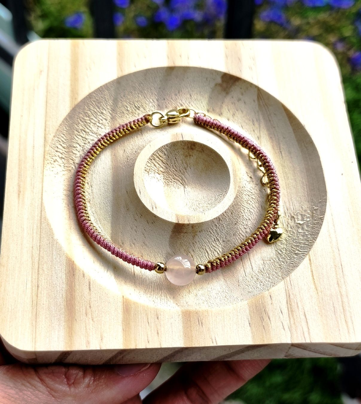 Armbänder & -reifen: Bracelet fait main en quartz rose – Neu (gemäss Beschreibung) aus Ursy von tan_8qdl 2
