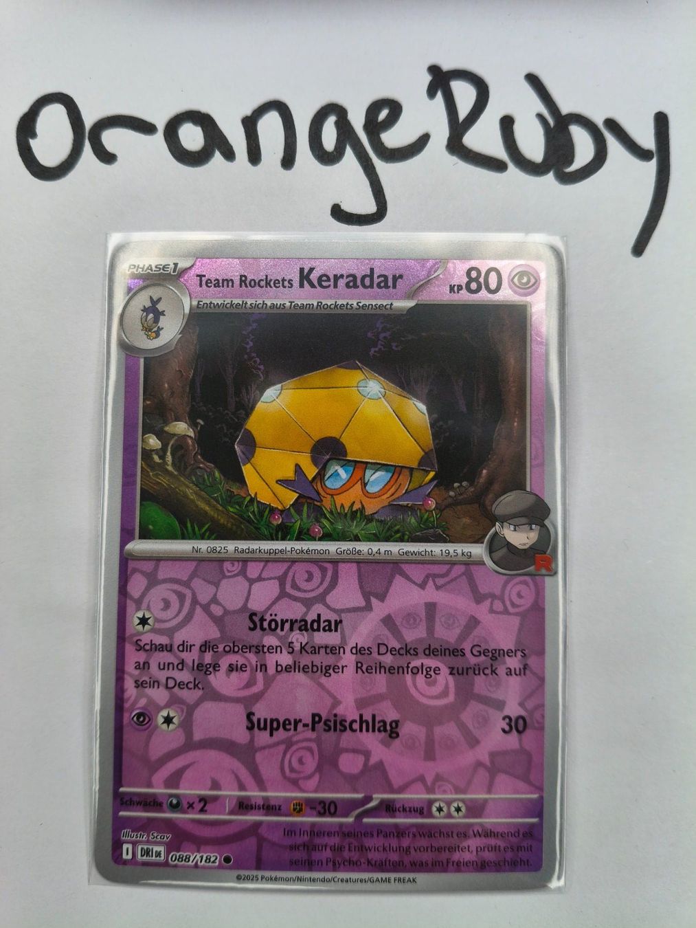 Pokémon Carte collezionabili: Team Rockets Keradar 088/182 REVERSE Ewige Rivalen DRI DE – Usato da St. Gallen venduto da OrangeRuby