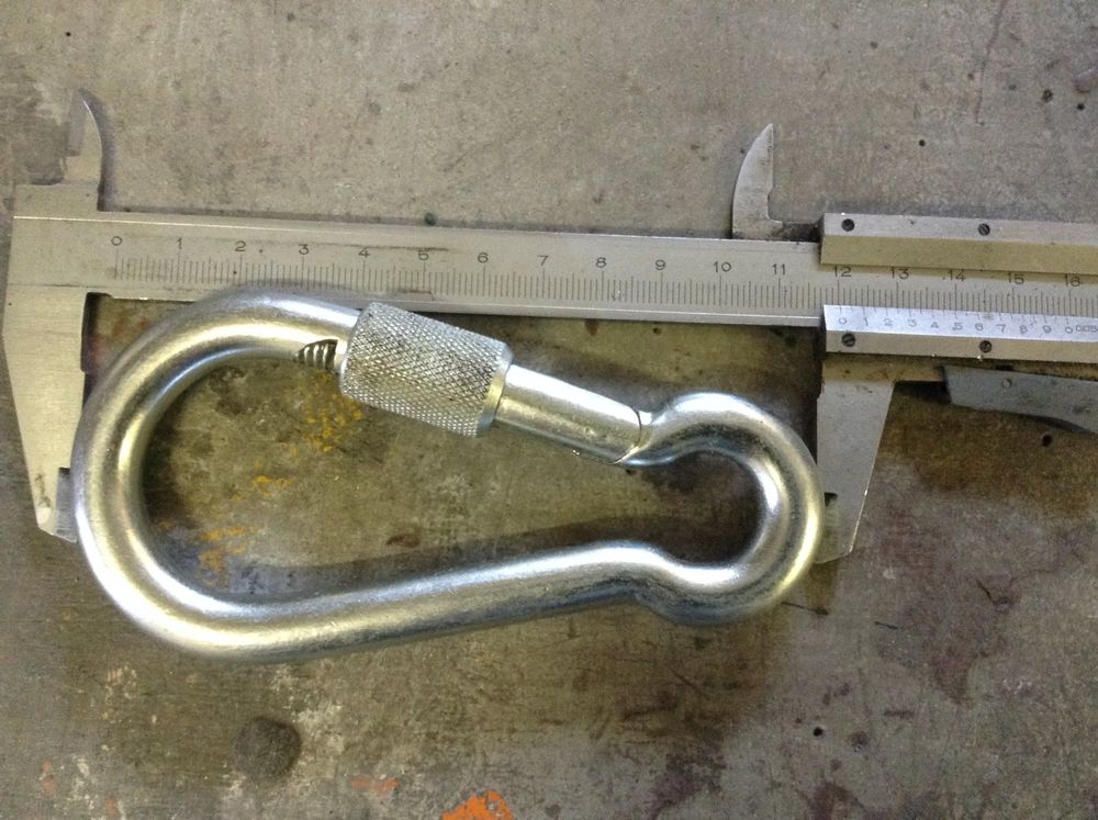Karabiner rundstahl dm 11 x 120 mm mit sicherungsschraube kaufen auf