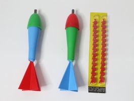 2 Stk. Wurfrakete + Amorces Wurfbombe Wurfraketen Rakete