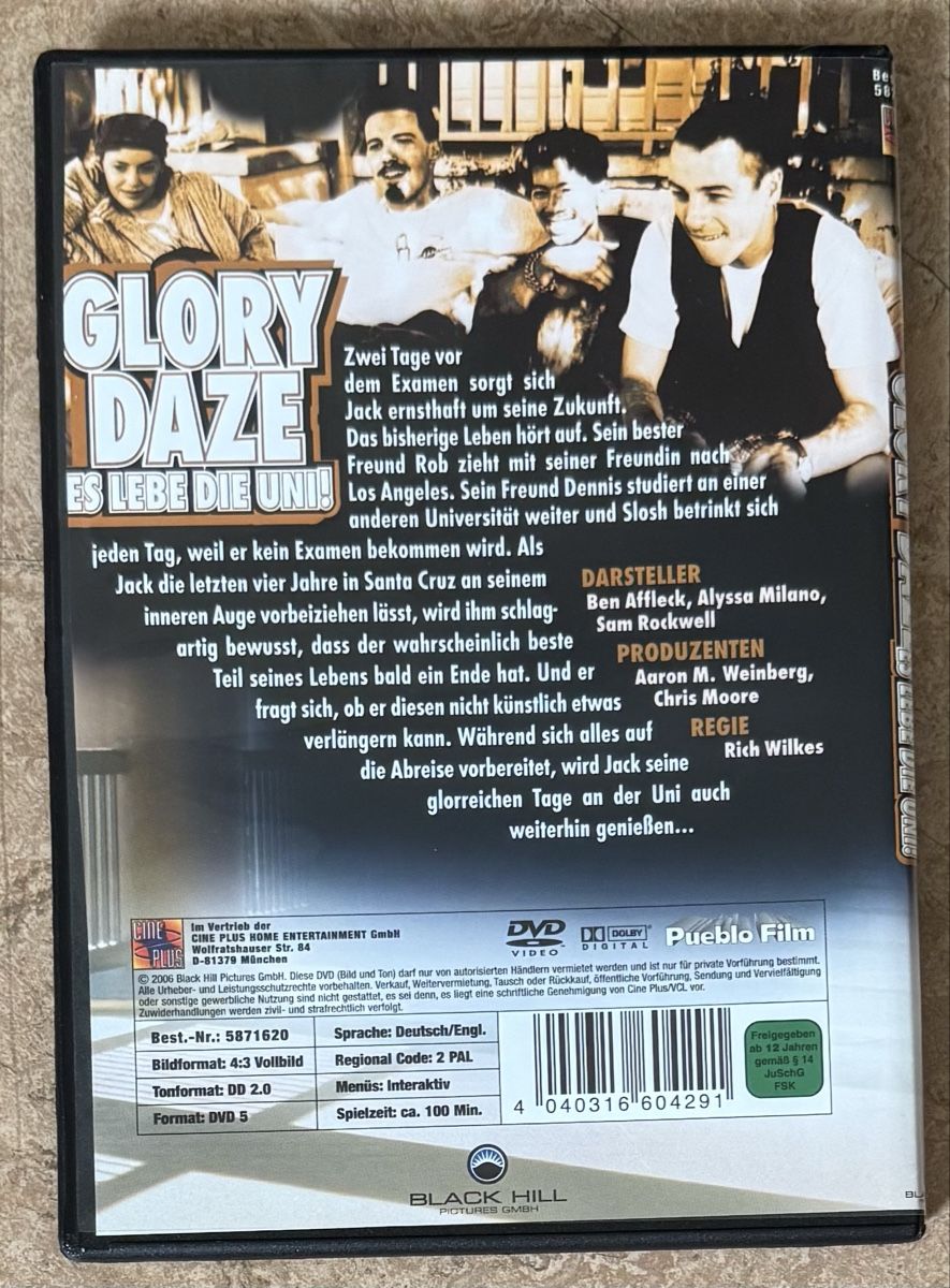 Tutti i DVDs: GLORY DAZE ES LEBE DIE UNI ! – Nuovo (secondo la descrizione) da Dietikon venduto da AndreaSch01 1