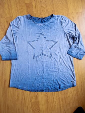 Cecil Pullover, 3/4 Arm Shirt Gr. XL blau mit Stern