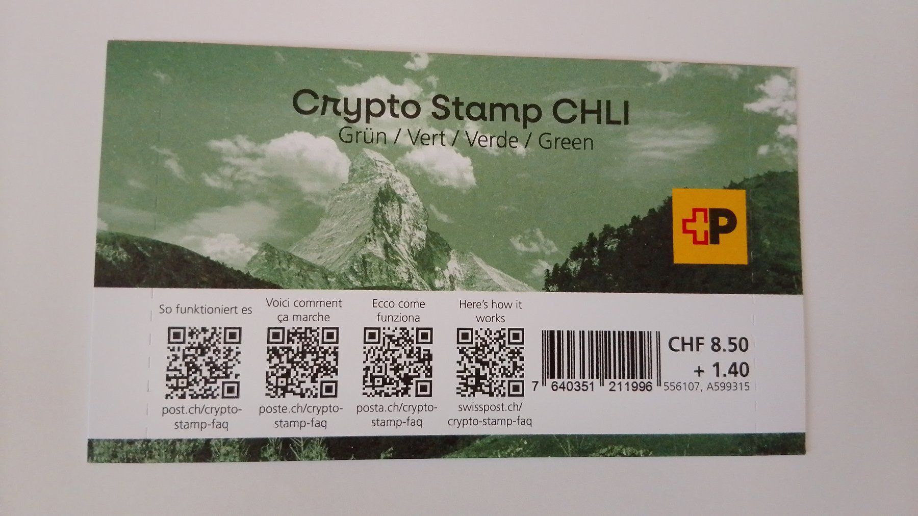 Alle Briefmarken: crypto-stamps "CHLI" & "CHLI 2.0" **/ungeöffnet – Neu und originalverpackt aus Zürich von var_gmw9 1