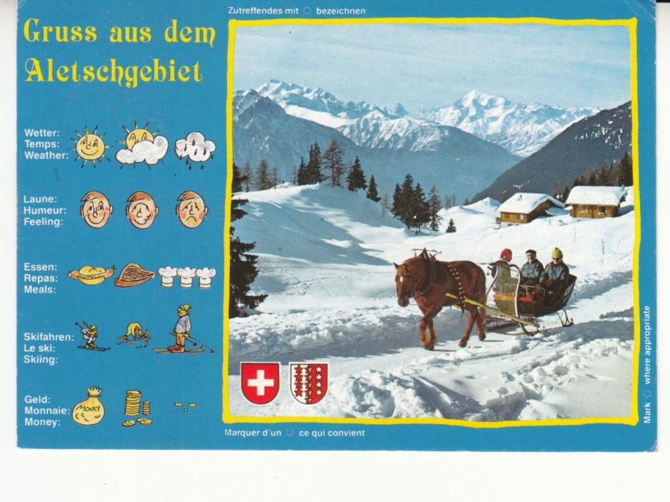Cartoline postali: Aletschgebiet 1997 – Usato da Bürglen TG venduto da StampGraf