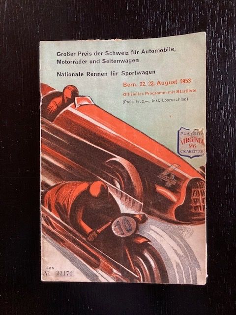 Grosser Preis der Schweiz in Bern 22./23. August 1953 Kaufen auf Ricardo