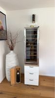 Wein Kühlschrank mit Unterbau aus Massiven Holz