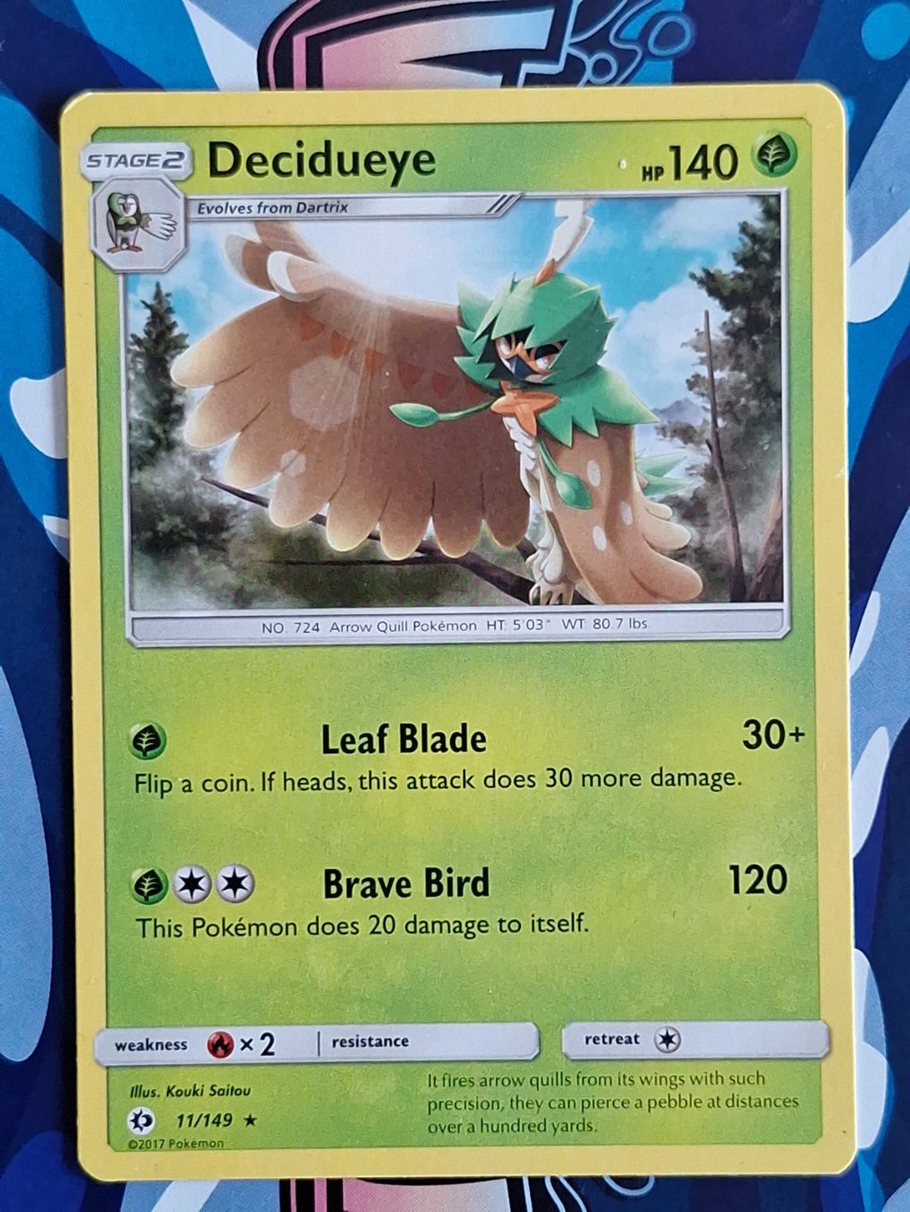 Pokémon Sammelbilder & Trading cards: Decidueye - Sun Moon #Ord17 – Gebraucht aus Altstätten SG von GGsGameshop
