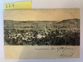 alte Ansichtskarte Dagmarsellen, 1902 mit Stempel