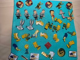Lot de 38 pins personnages animés divers occasion