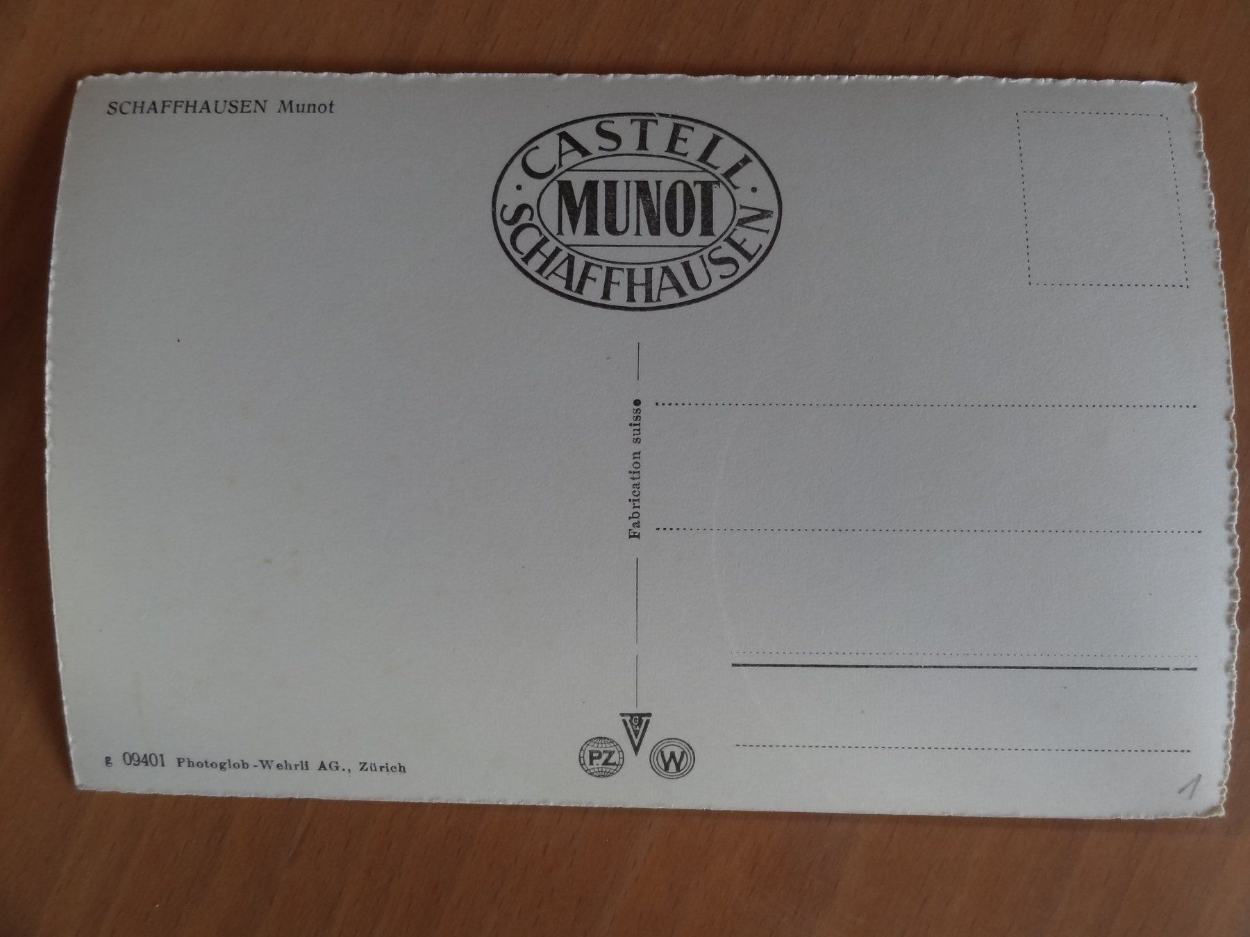 Cartoline postali: Schaffhausen - Munot – Usato da St Léonard venduto da Riglin 1