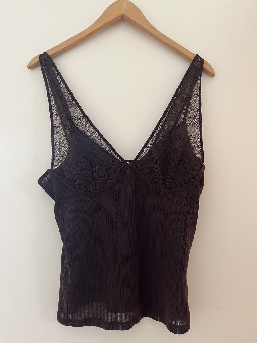 H&M Top: Top mit Spitze – Nuovo (secondo la descrizione) da Allschwil venduto da MaloseS08