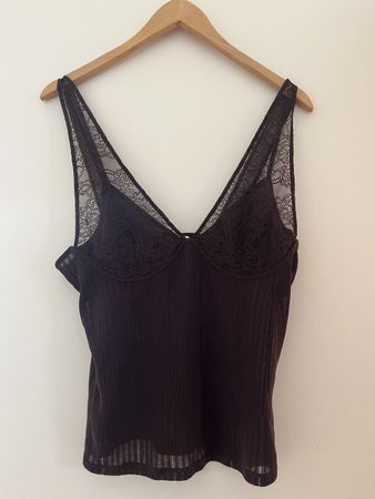 Top mit Spitze