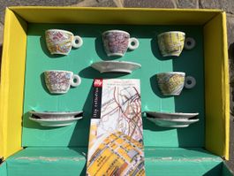 Set tazzine Illy Art Collection Rauschenberg completo