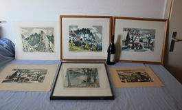 Arnold Brügger 6 Lithographien