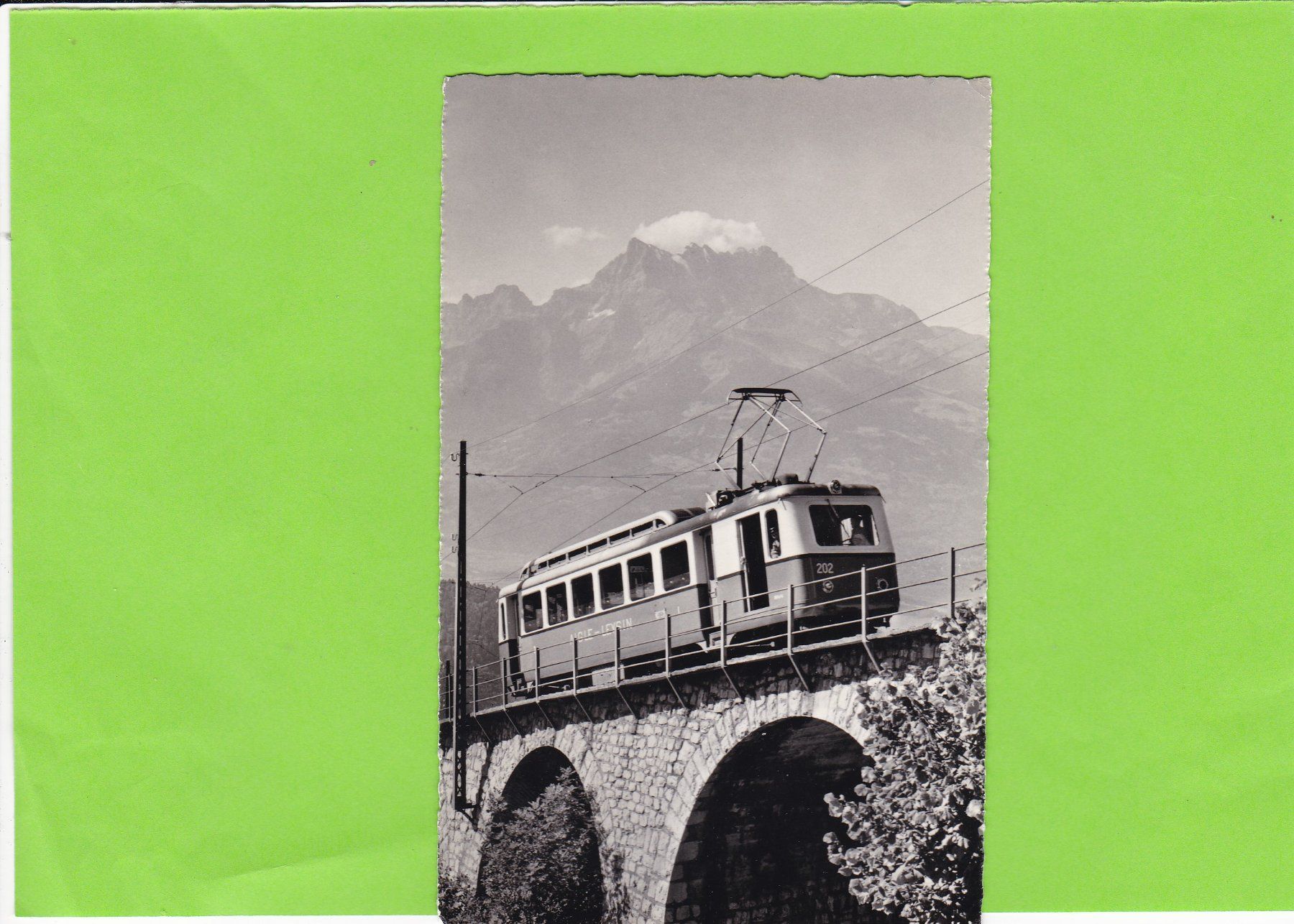 Cartoline postali: Chemin de fer Aigle-Leysin – Usato da St. Peterzell venduto da neckertal