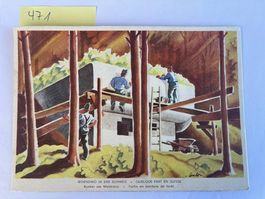 Ansichtskarte Bunker am Waldrand Schweizer Armee 1941