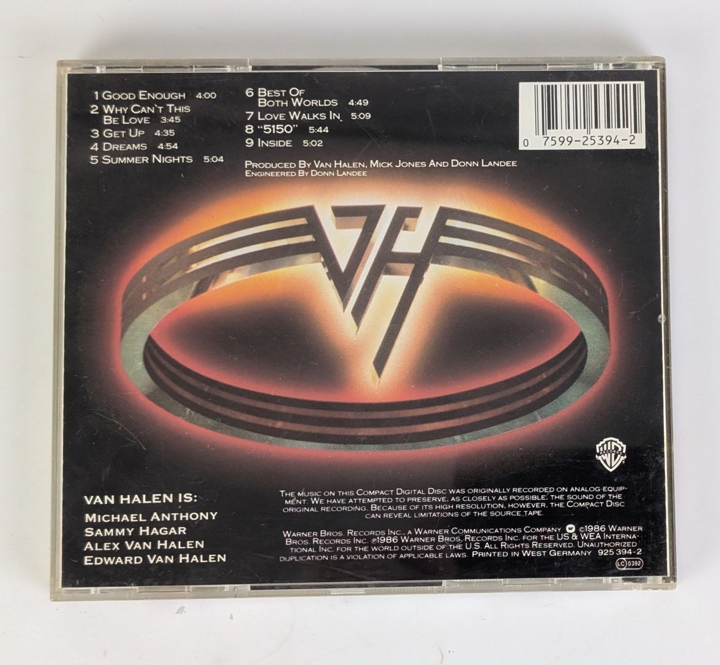 CD: Van Halen - 5150 - CD - Top – Usato da Zürich venduto da 1.Simon 1