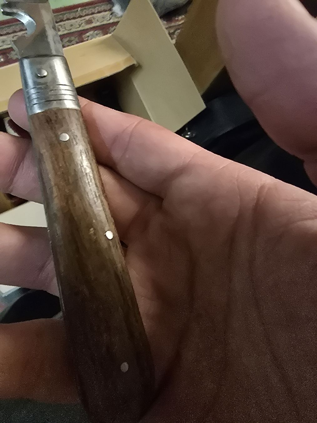 Accessori: Antikes Klappmesser mit Holzgriff – Usato da Rorschach venduto da TimelessTrading 2