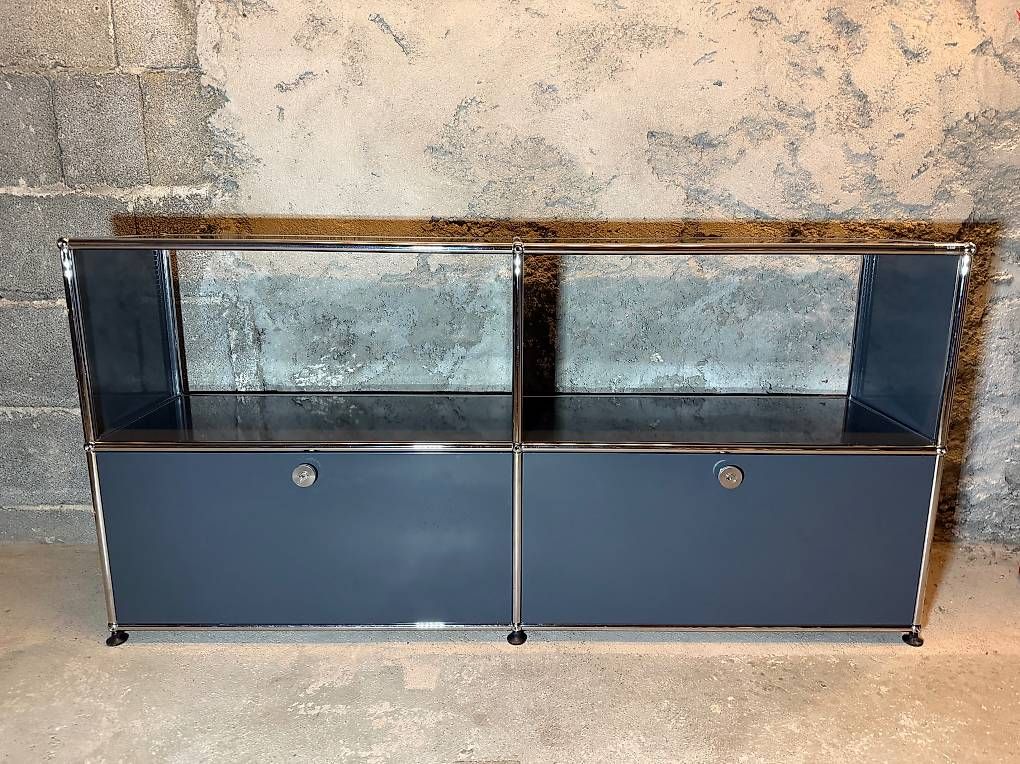 USM Cassettiere: USM Haller Sideboard  Anthrazit - Klappen unten – Usato da Schalunen venduto da Schwende2 4
