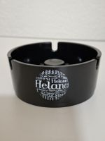 Helanca Werbe-Aschenbecher Schwarz Kunststoff Vintage