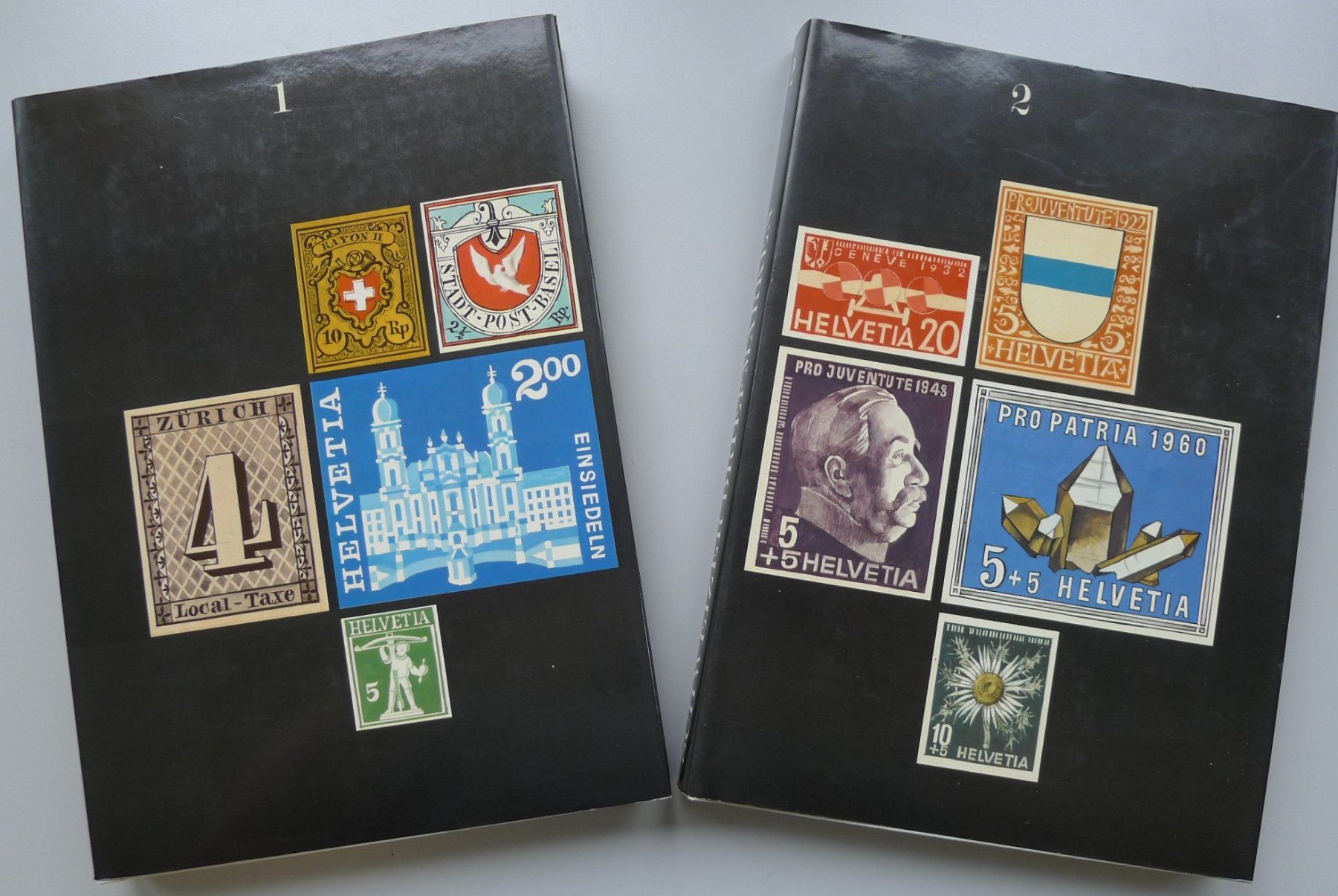 Tutti i francobolli: Literatur SCHWEIZER BRIEFMARKEN - 2 dicke Bücher – Usato da Sursee venduto da Luzernerraute
