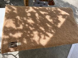 Kamelhaar-/Merino-Wolldecke 180 × 140 cm – Naturhaar