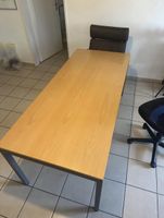 Bürotisch Holznachbildung Metallfuss
